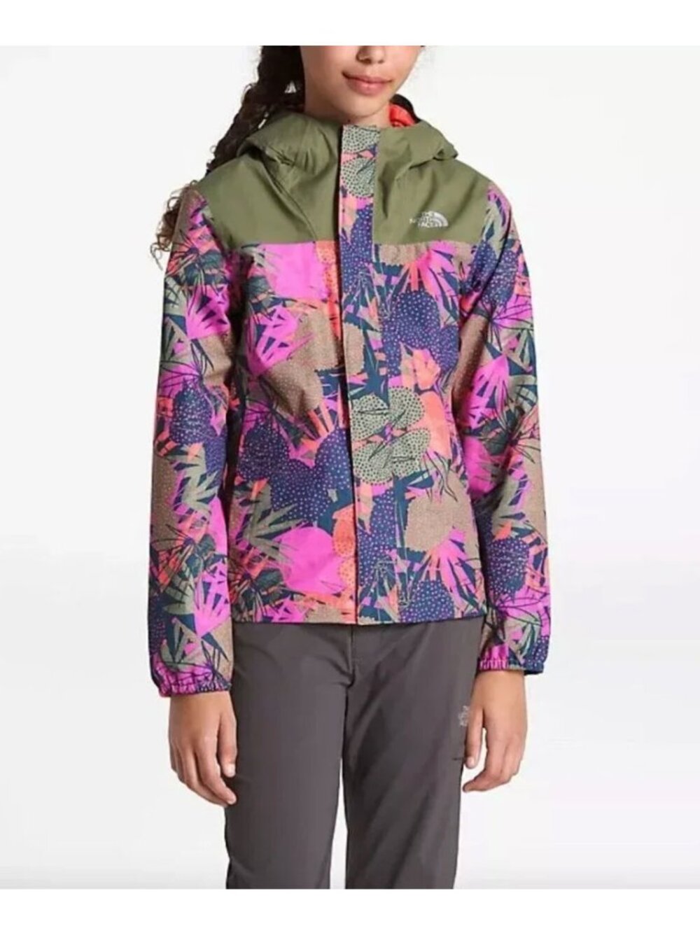 The North Face Resolve Reflective Waterproof Jacket Multi Floral